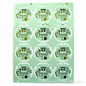 Double-sided PCB with White Solder Mask and 1oz Copper Thickness for Automotive